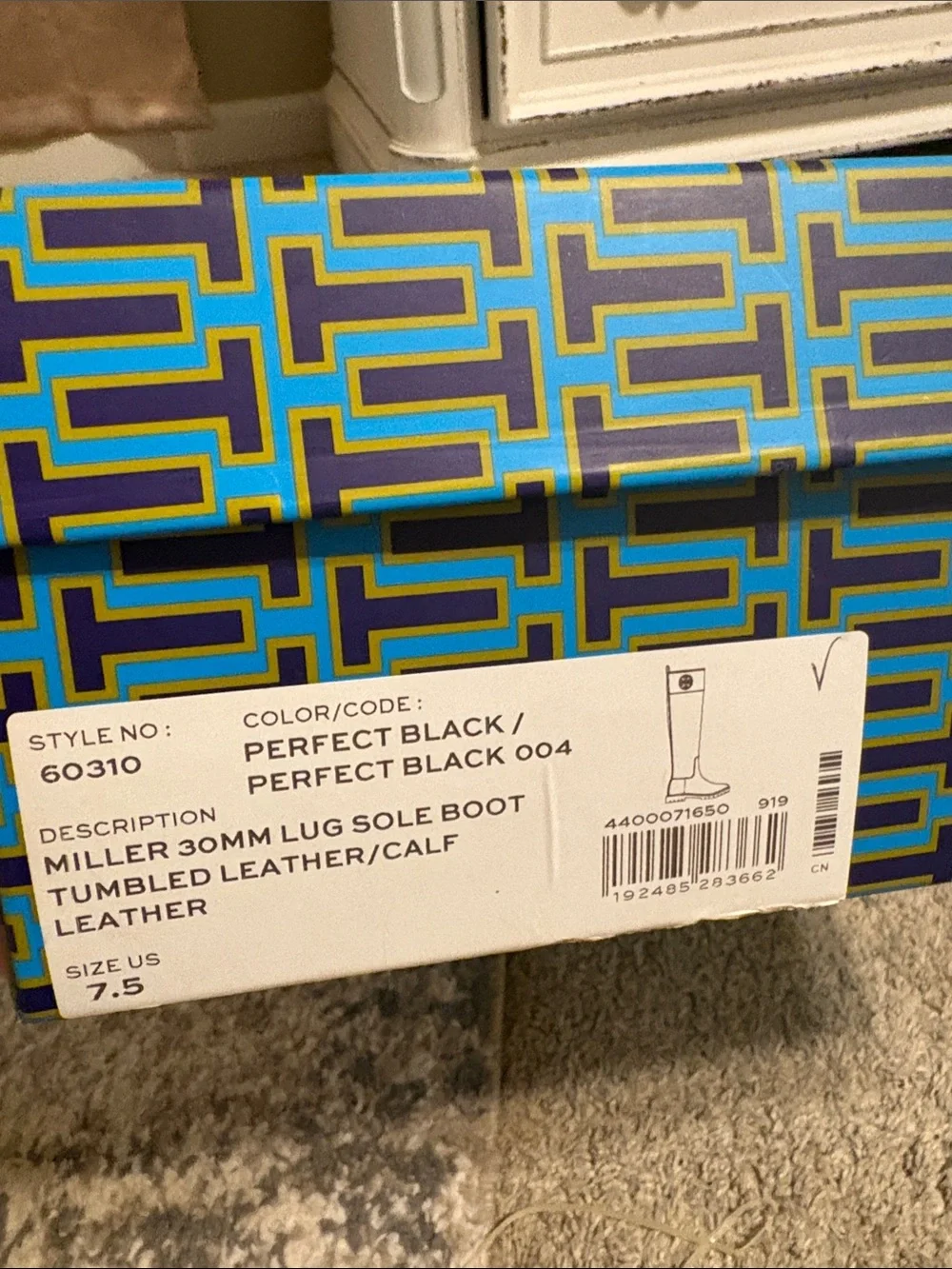 Tory Burch Dark Brown Tall Leather Zip Riding Boots